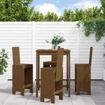 VIDAXL Ensemble de bar de jardin 5 pcs marron miel bois de pin massif