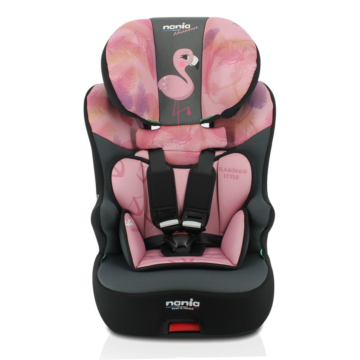 NANIA Siège auto fixations isofix RACE I FIX R129 i-Size 76-140 cm