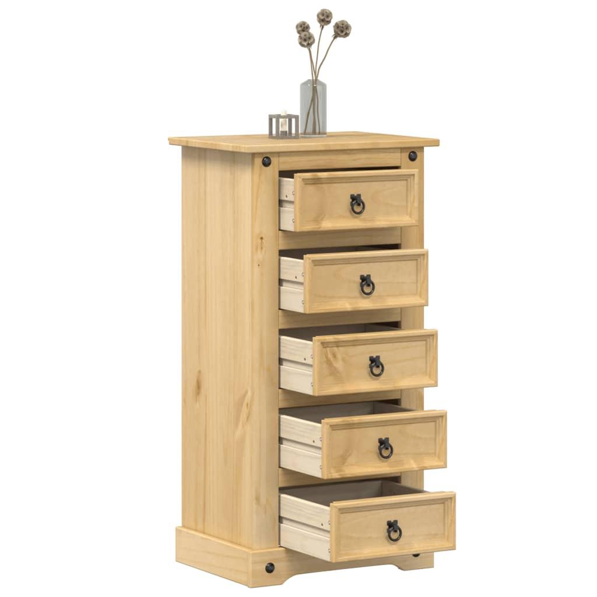 VIDAXL Table de chevet  53x39x103 cm bois de pin massif