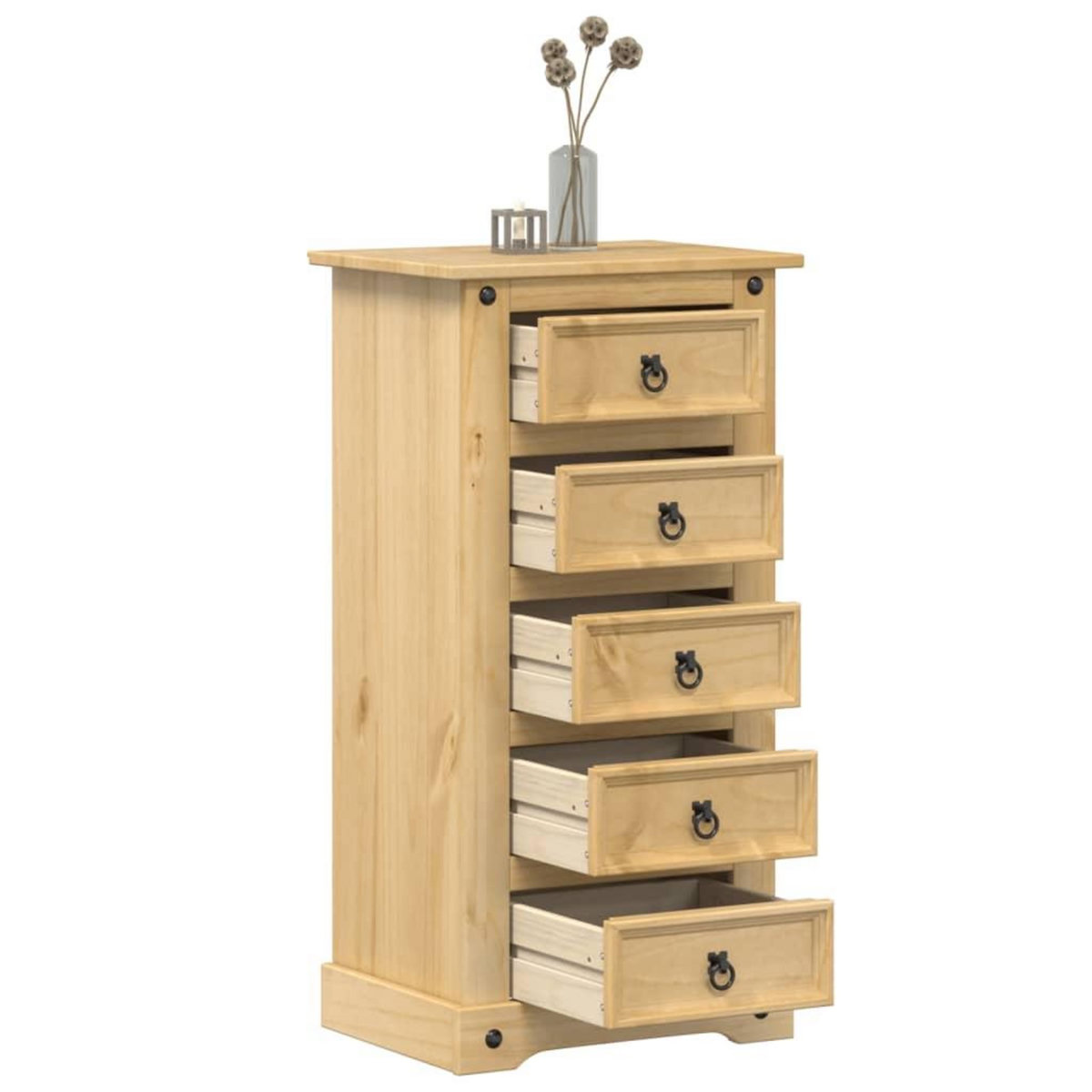 VIDAXL Table de chevet  53x39x103 cm bois de pin massif