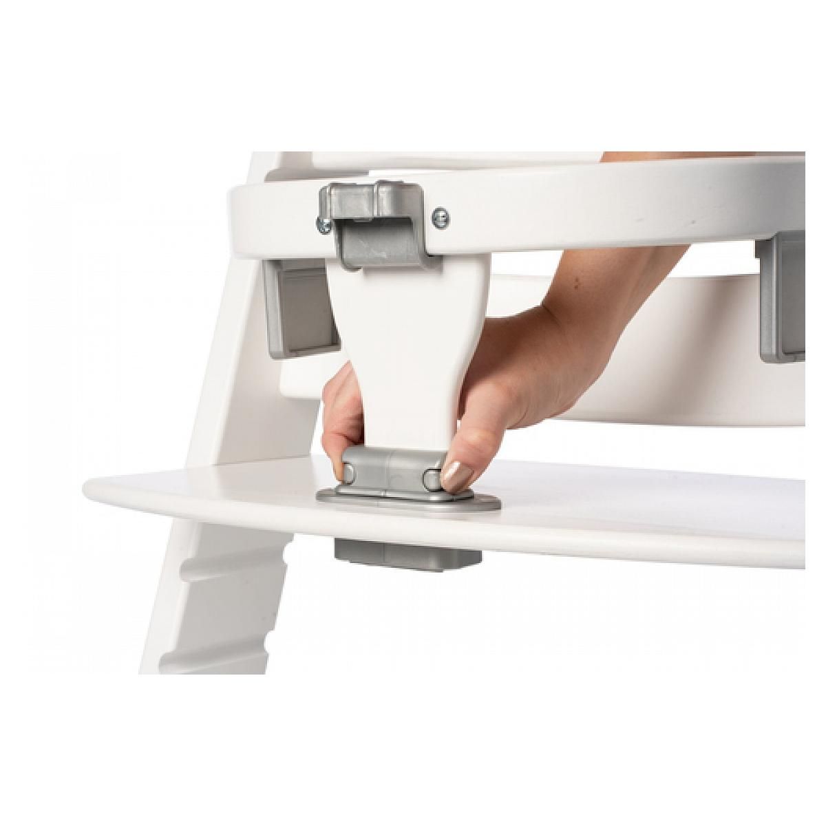 GEUTHER Chaise Haute Évolutive Geuther Syt Arceau en Blanc, Sécurisée et Confortable