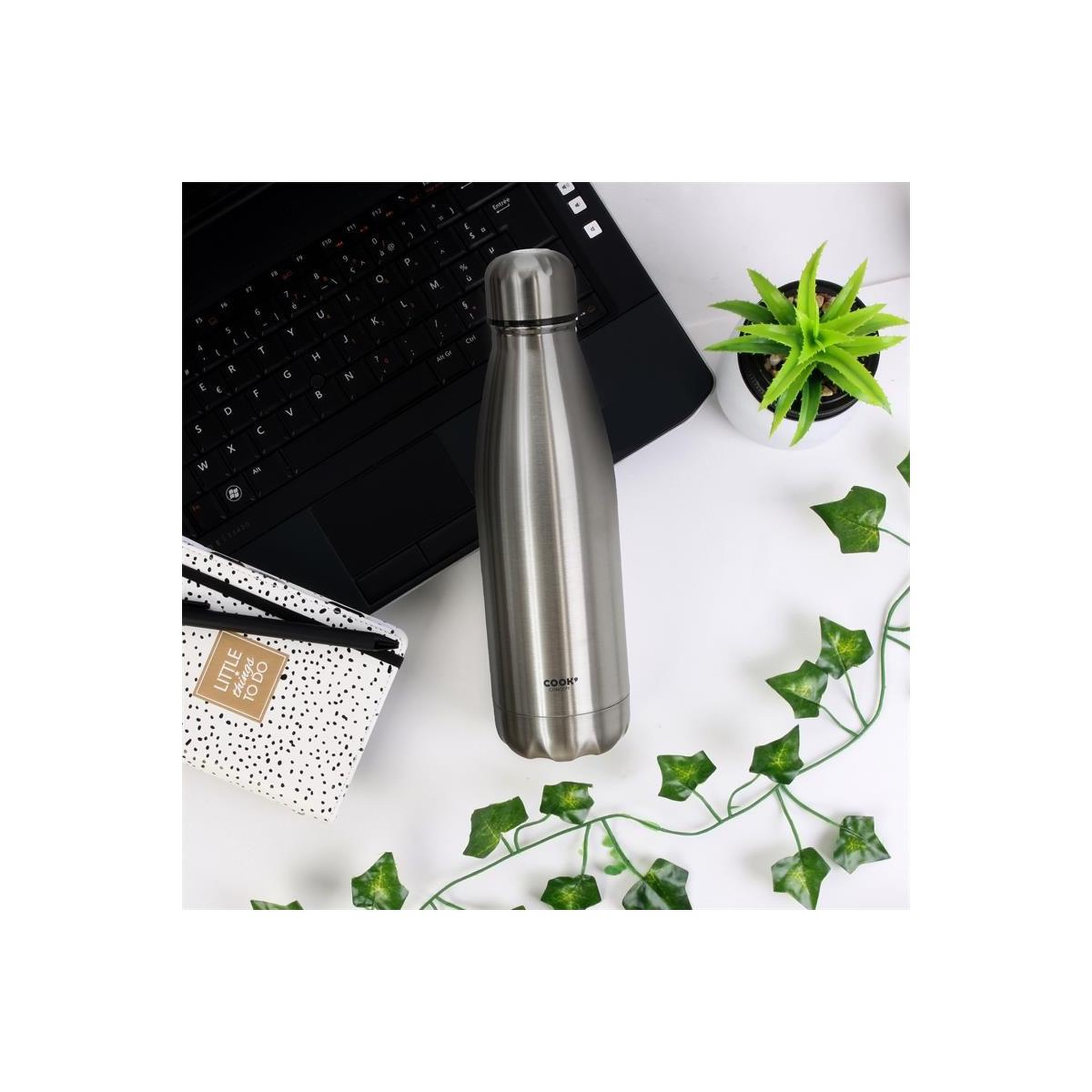Voir la diapositive 4 : COOK CONCEPT Bouteille de Transport Inox  Isotherme  50cl Argent