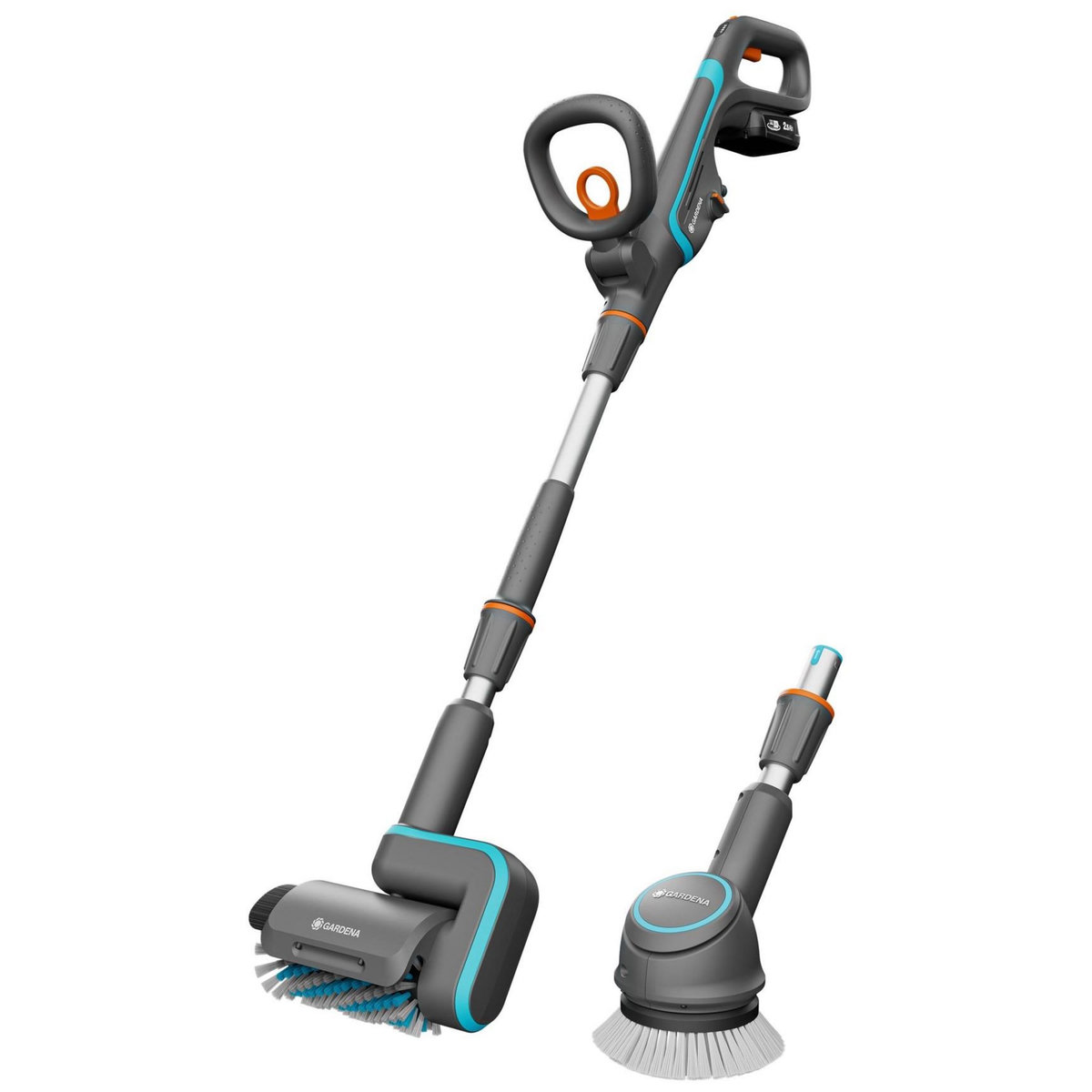 Gardena Nettoyeur de terrasse AquaBrush 18V / P4A - Universal - Kit prêt-à-l'usage