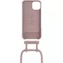 WOODCESSORIES Coque avec cordon iPhone 13 mini Tour de cou rouge