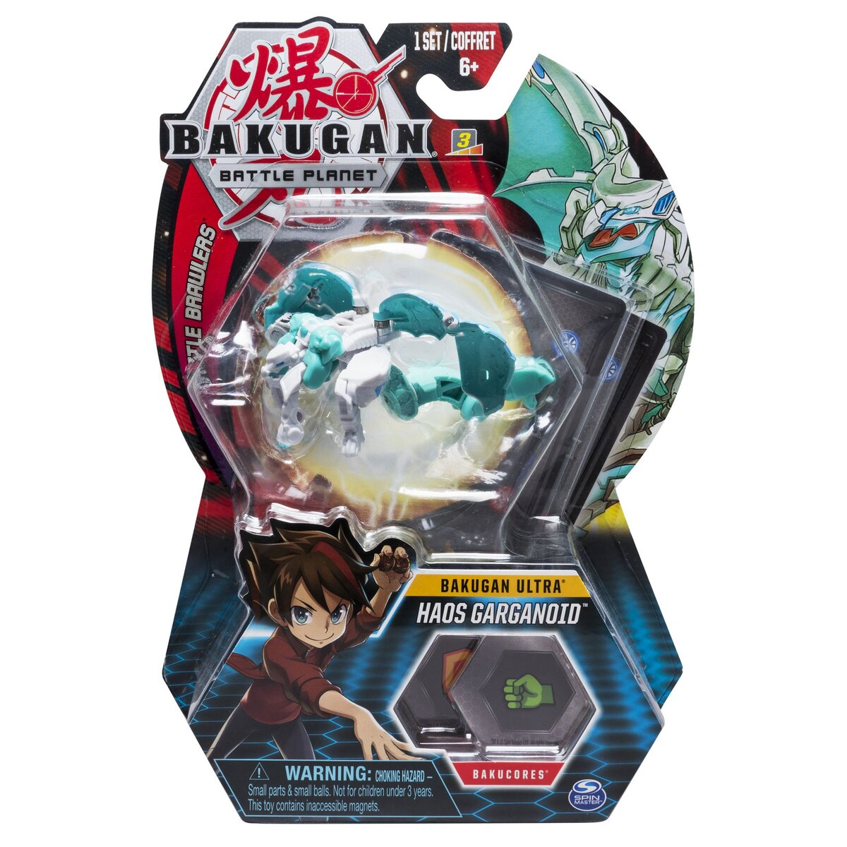 SPIN MASTER Pack figurine Ultra Haos Garganoid + cartes - Bakugan Battle Planet