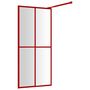 Voir la diapositive 5 : VIDAXL Paroi de douche avec verre ESG transparent rouge 100x195 cm