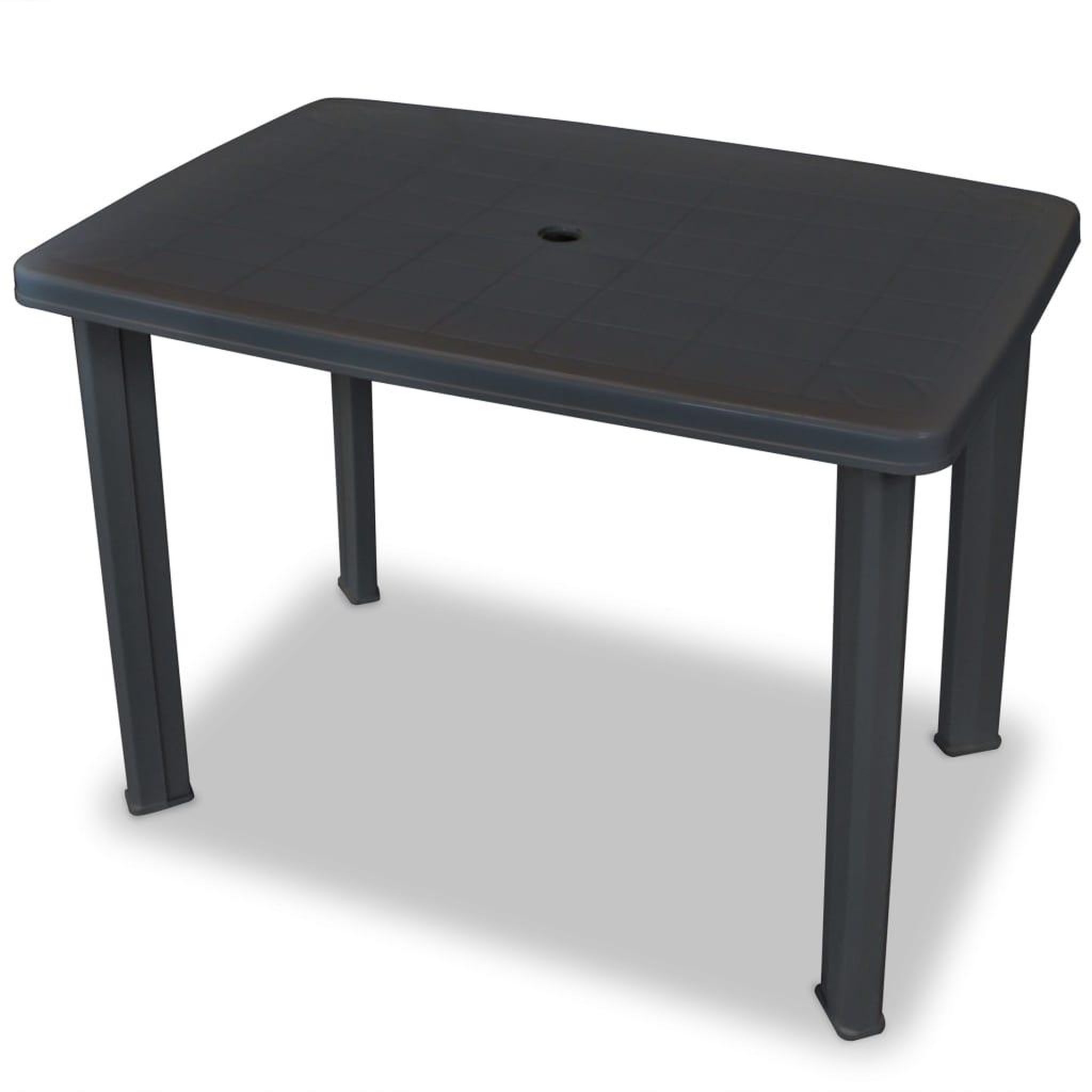 Voir la diapositive 3 : VIDAXL Ensemble de bistro 3 pcs Plastique Anthracite