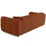 Voir la diapositive 6 : BEST MOBILIER Housse en velours pour canapé déhoussable topaze