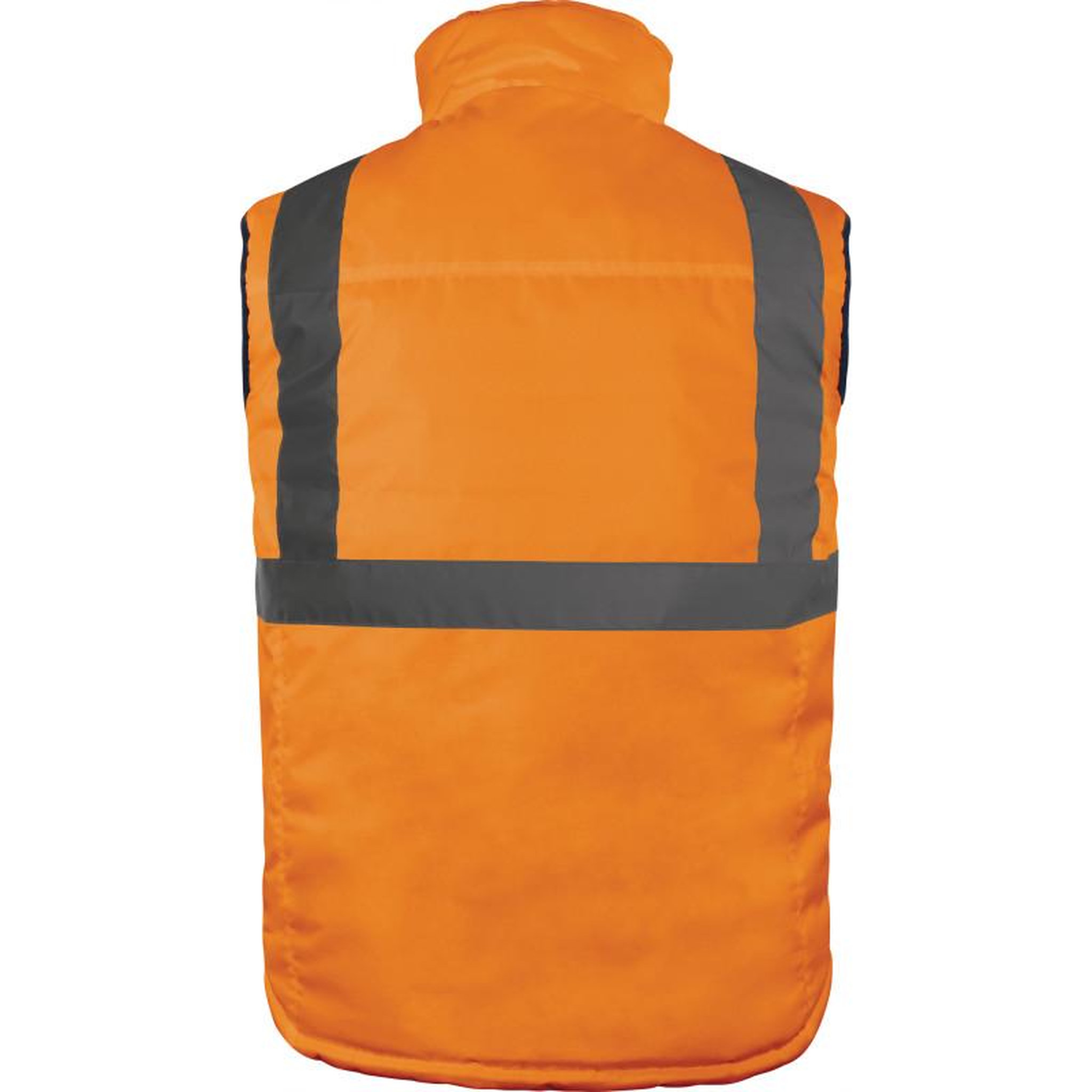 Voir la diapositive 2 : Delta Plus Gilet sans manche réversible HV orange bleu marine T2XL DELTA PLUS FIDJ3HVORXX