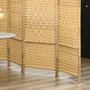 Voir la diapositive 5 : HOMCOM Paravent intérieur en bois 4 panneaux 180 x 180 cm séparateur de pièce pliable bois naturel