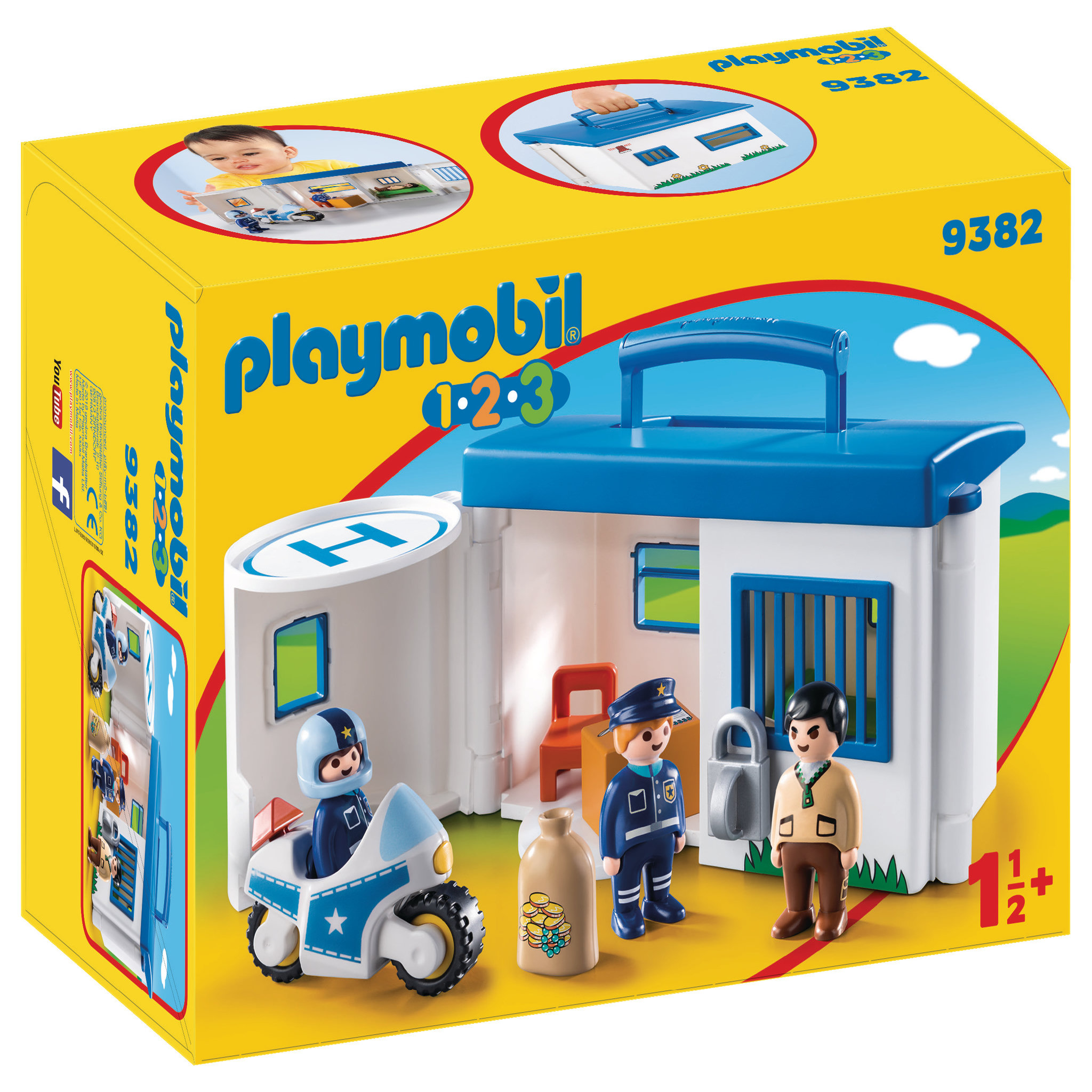 PLAYMOBIL 9382 - 1.2.3 - Commissariat de police transportable