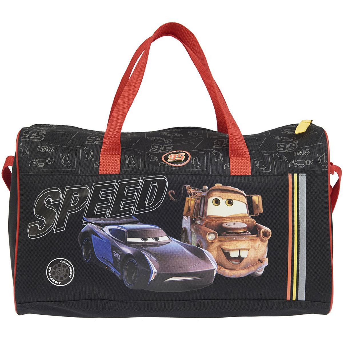 DISNEY Sac de sport noir et rouge Cars