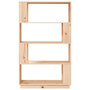 Voir la diapositive 3 : VIDAXL Bibliotheque/Separateur de piece 80x25x132 cm Pin solide