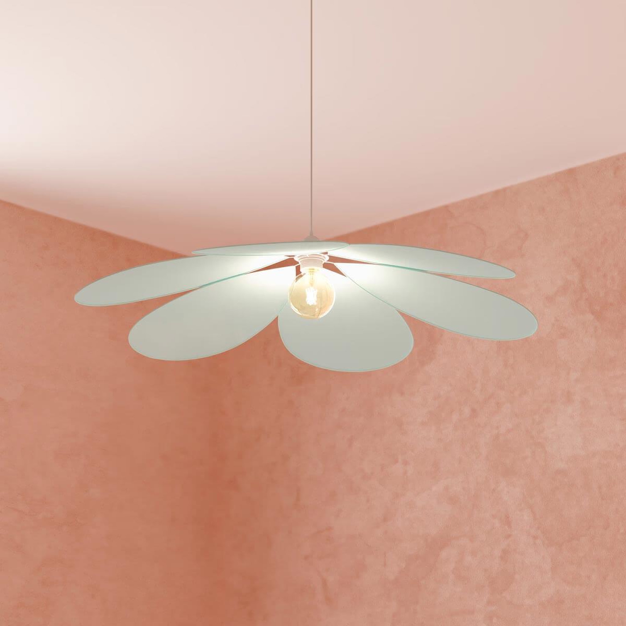 Voir la diapositive 3 : Atmosphera Kids Lampe Suspension Pétale  Naya  72cm Vert