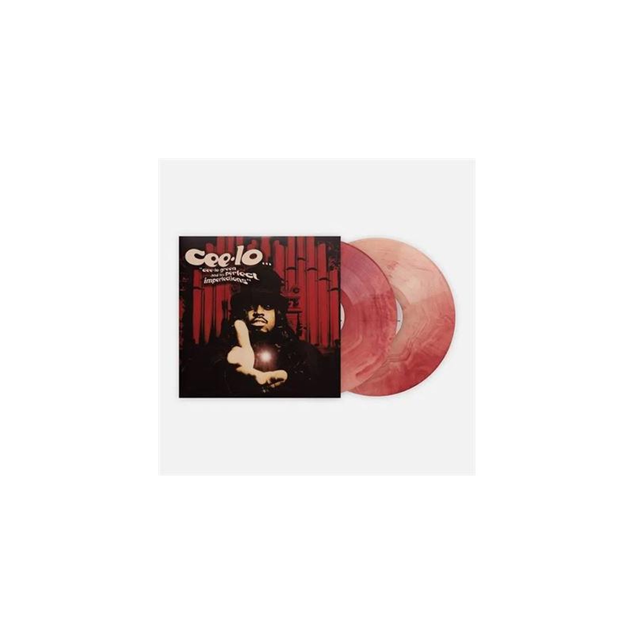 Vinyle rouge marbré transparent ceelo green – perfect imperfection