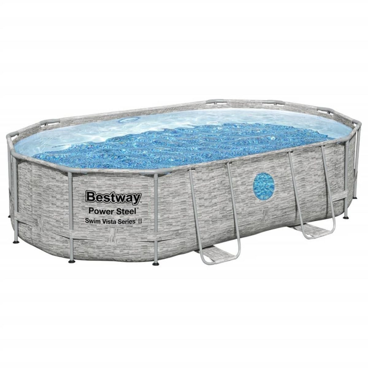 BESTWAY Bestway Ensemble de piscine Power Steel 488x305x107 cm