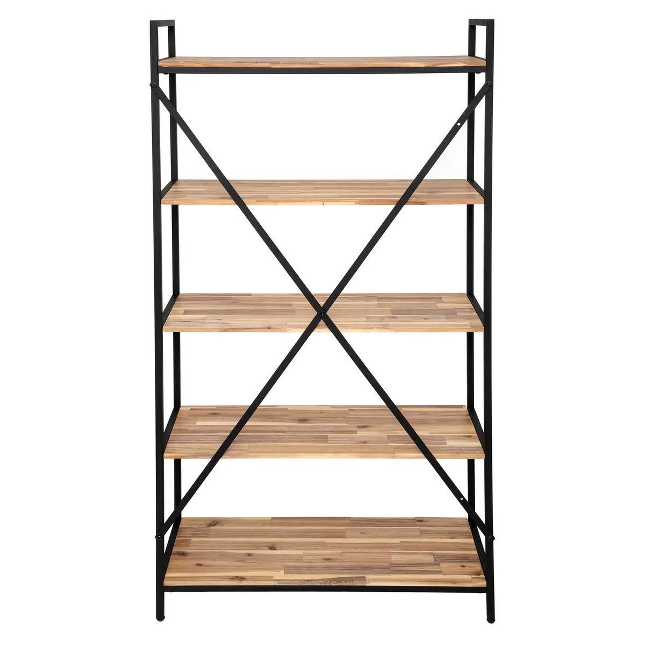 Voir la diapositive 2 : Paris Prix Étagère 5 Niveaux en Bois  Edena  180cm Naturel