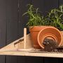 Voir la diapositive 4 : ESSCHERT DESIGN Esschert Design Bar mural avec etagere rabattable S Naturel