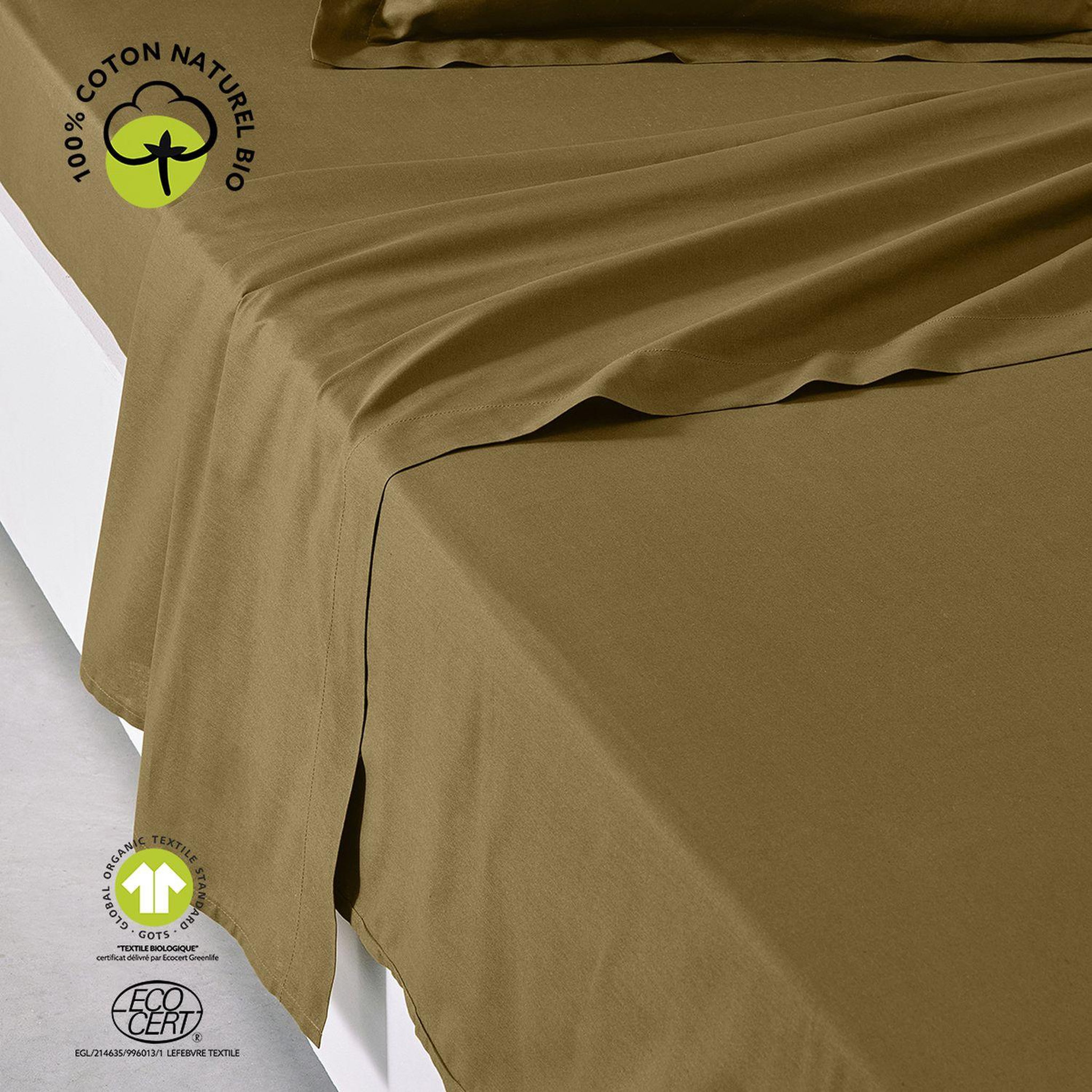 Voir la diapositive 2 : Today Drap plat - 100% coton BIO