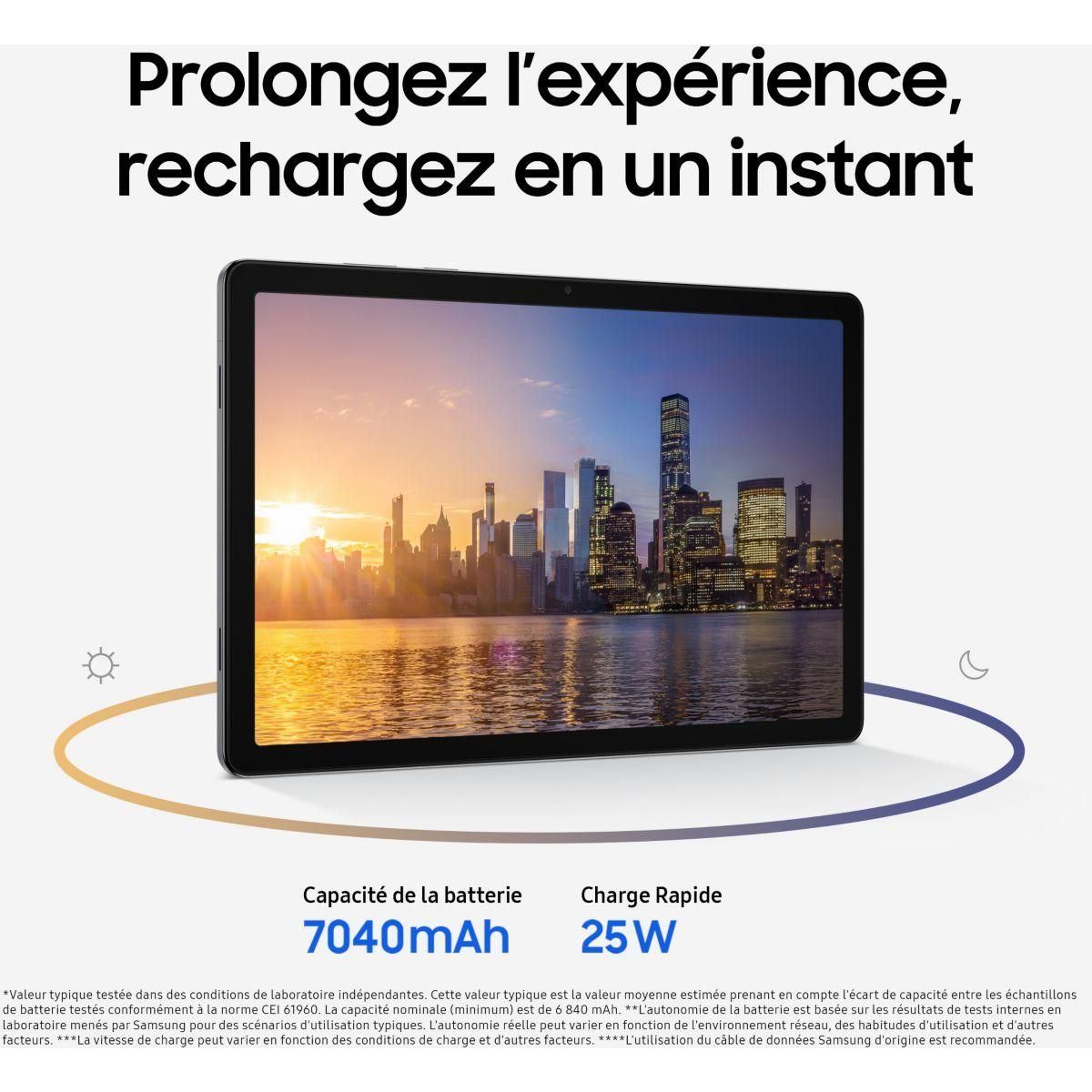 Samsung Tablette Android Pack Galaxy Tab A11+ 128Go Gray+bookcove