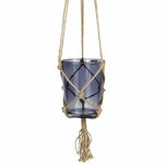 Paris Prix Pot en Verre Suspendu  Chanvre  13cm Gris