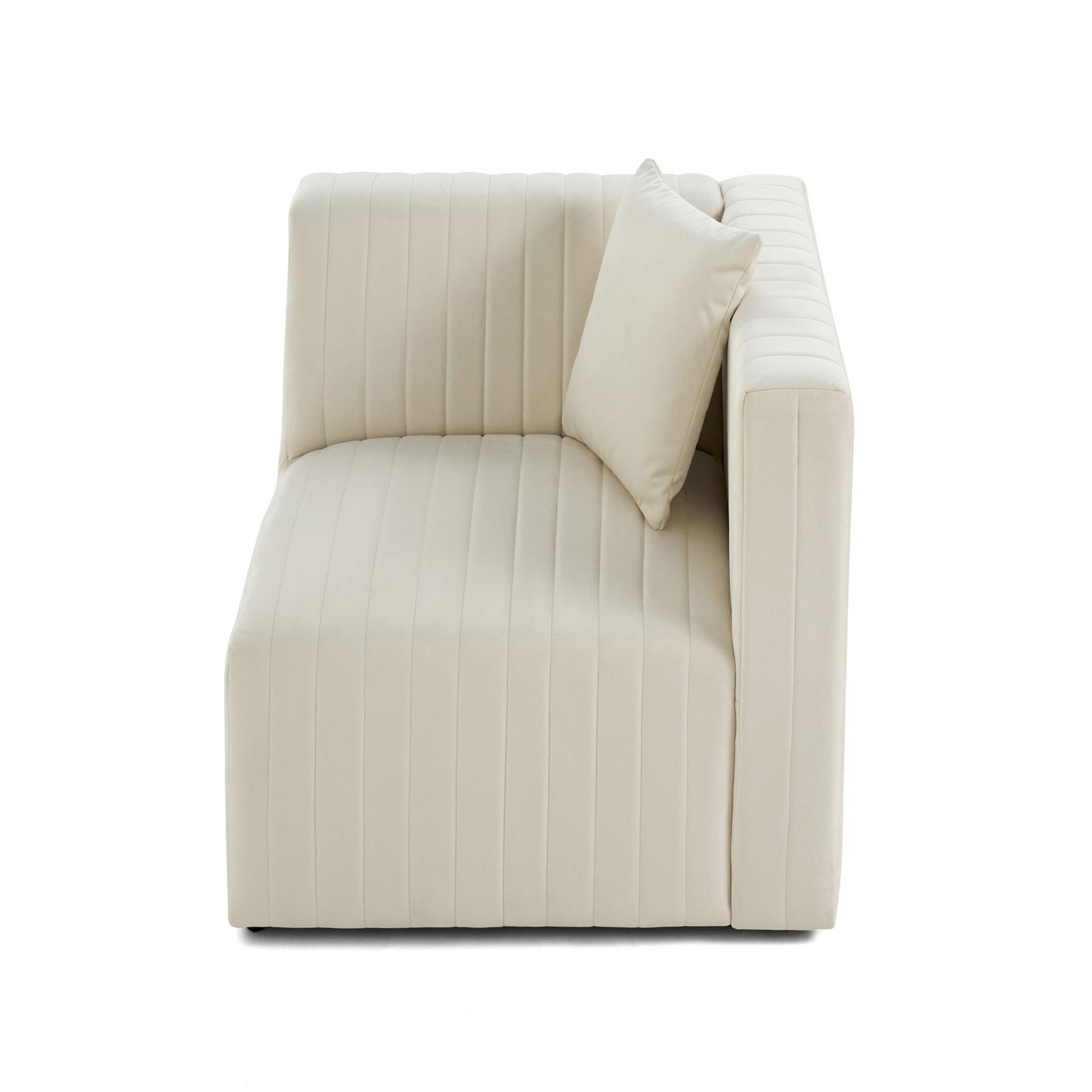 Voir la diapositive 6 : LISA DESIGN Nova - module d'assise droit - en velours