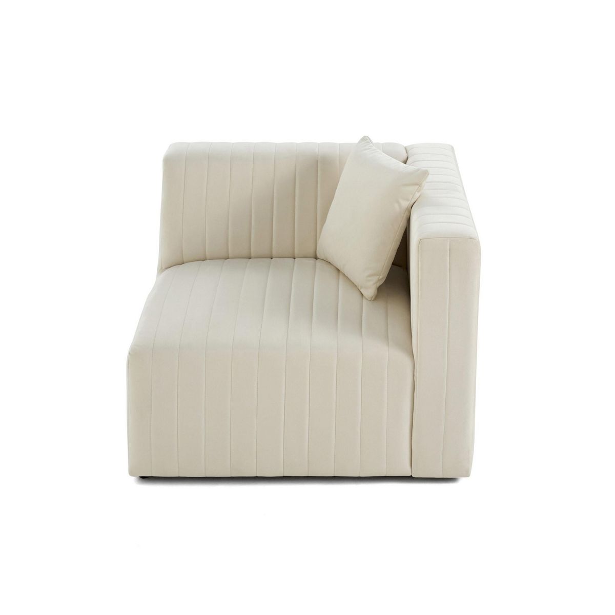 LISA DESIGN Nova - module d'assise droit - en velours