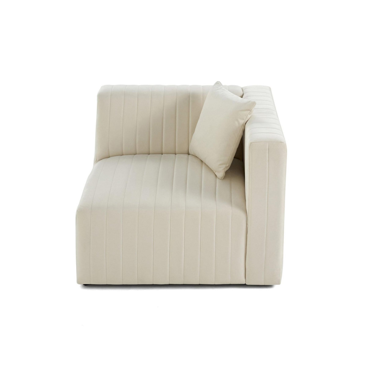 LISA DESIGN Nova - module d'assise droit - en velours