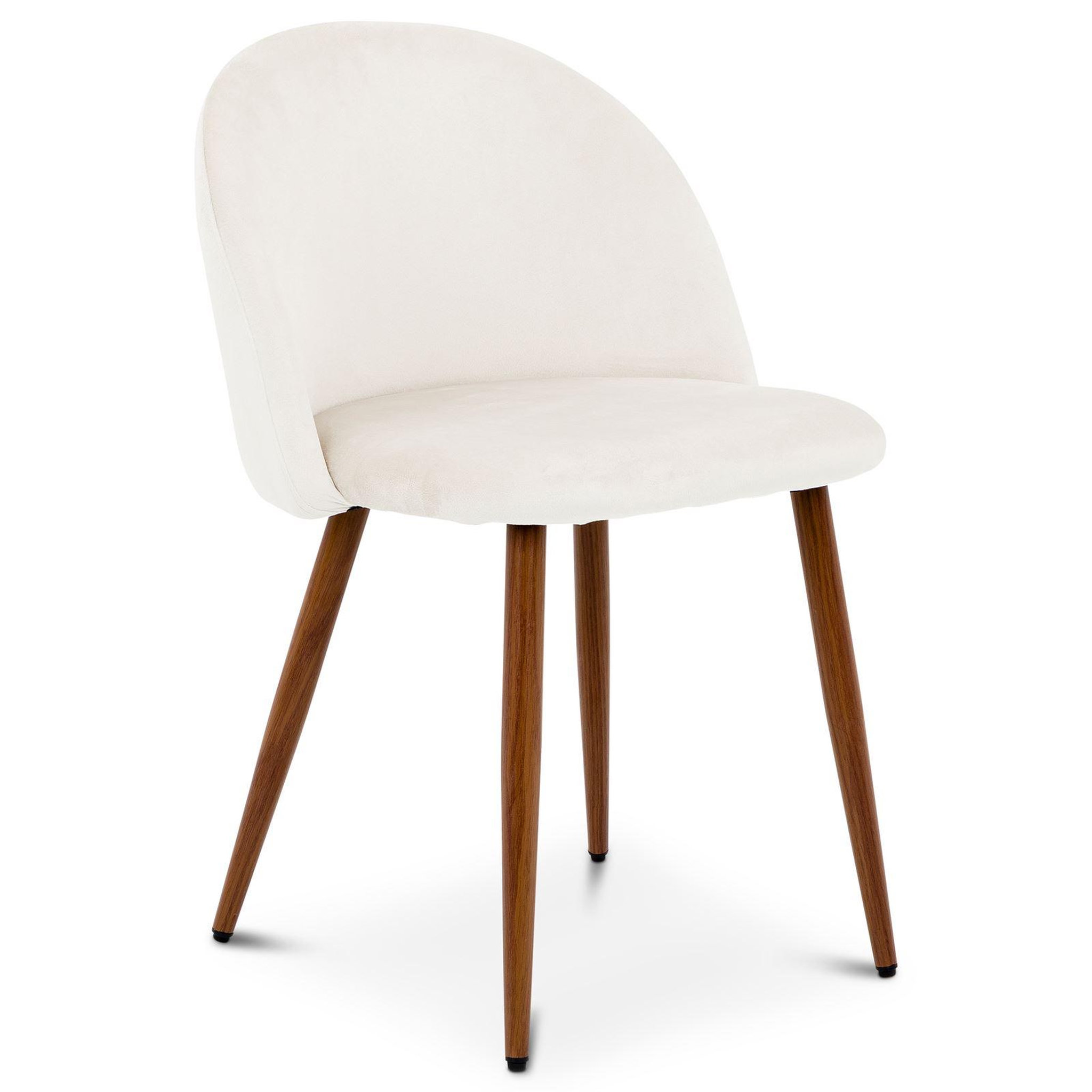 Voir la diapositive 3 : IDIMEX Lot de 2 chaises navia de salle à manger en velours
