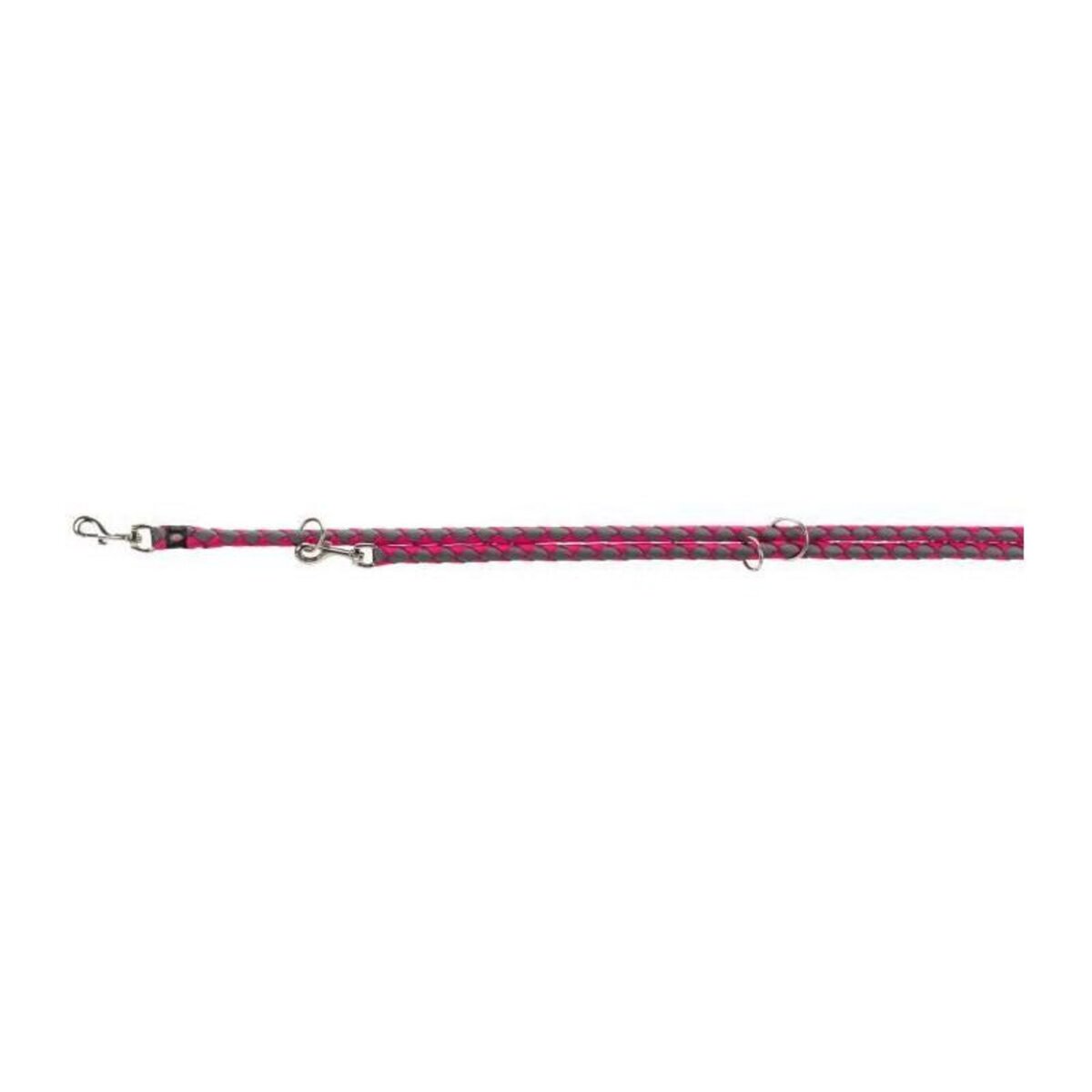 Trixie Laisse réglable TRIXIE Cavo - L–XL: 2m - ø 18 mm - Fushia et gris graphite