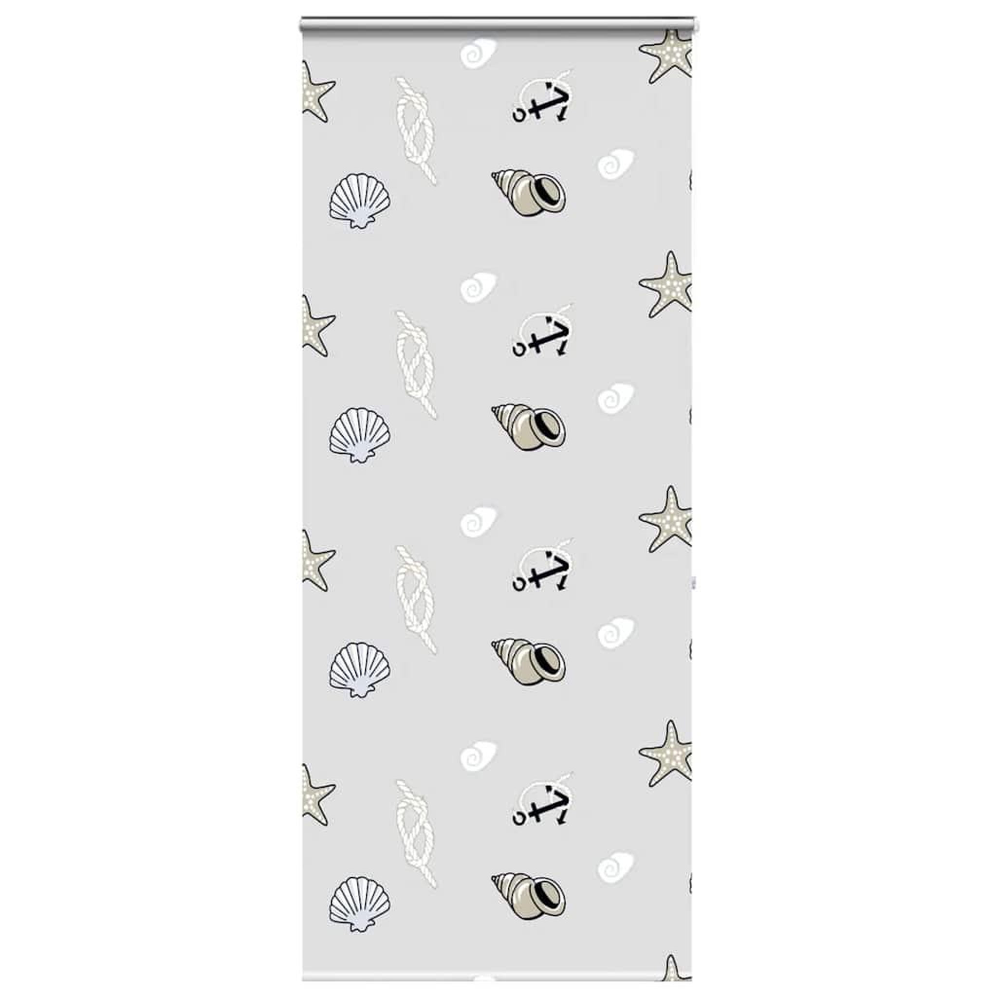 VIDAXL Store enrouleur de douche avec cassette largeur du tissu 86 cm
