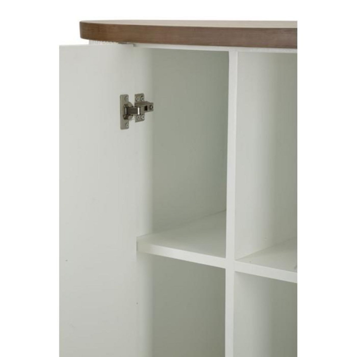 Paris Prix Bahut 2 Portes en Bois  Tolosa  121cm Blanc & Naturel