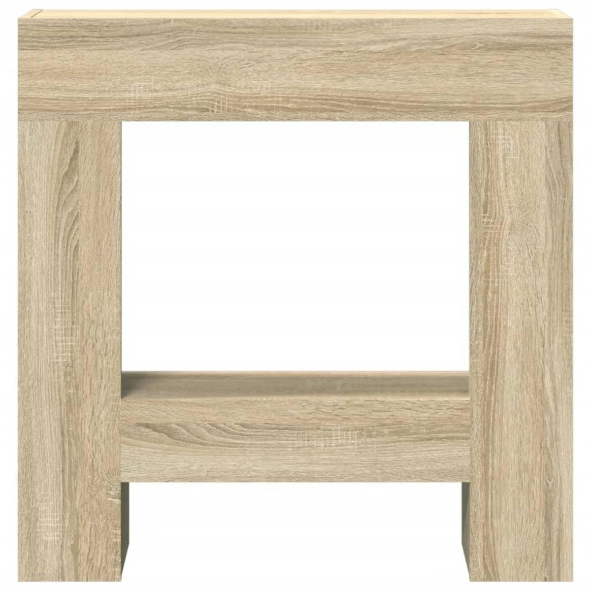VIDAXL Cadre de cheminee chene sonoma 81x18x82 cm bois d'ingenierie