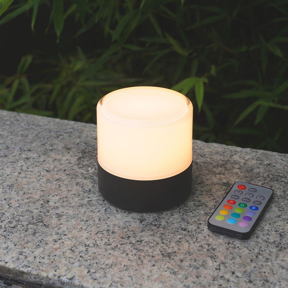 Lumisky Lampe de table sans fil BOLO Noir plastique H10cm