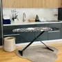Kitchen move Table à repasser TIFFANY Noir Aluminium 130x47cm
