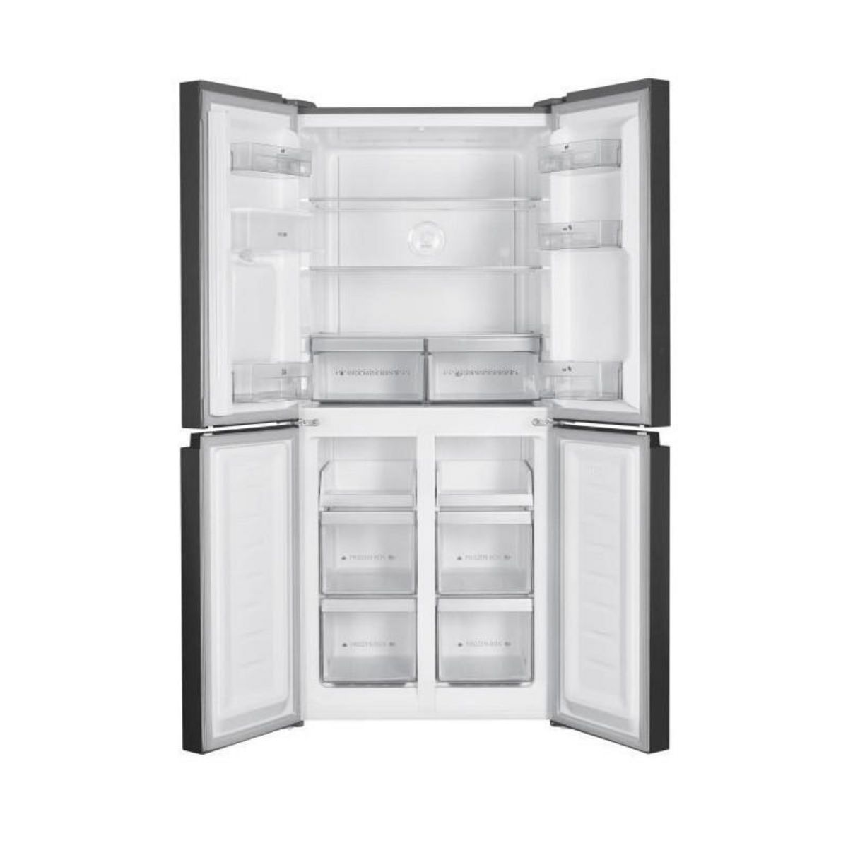 CONTINENTAL EDISON Réfrigérateur Continental Edison - CERA4D464IX - 4 portes avec distributeur d'eau - 464L - Total No Frost - L79 cm x H 180 cm