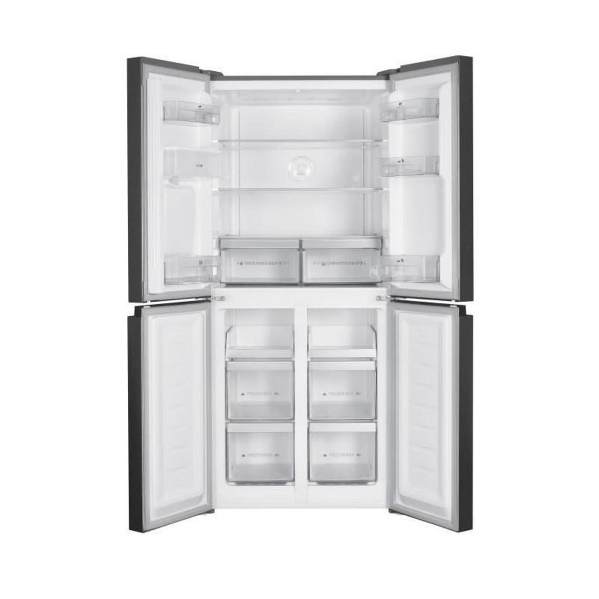 CONTINENTAL EDISON Réfrigérateur Continental Edison - CERA4D464IX - 4 portes avec distributeur d'eau - 464L - Total No Frost - L79 cm x H 180 cm