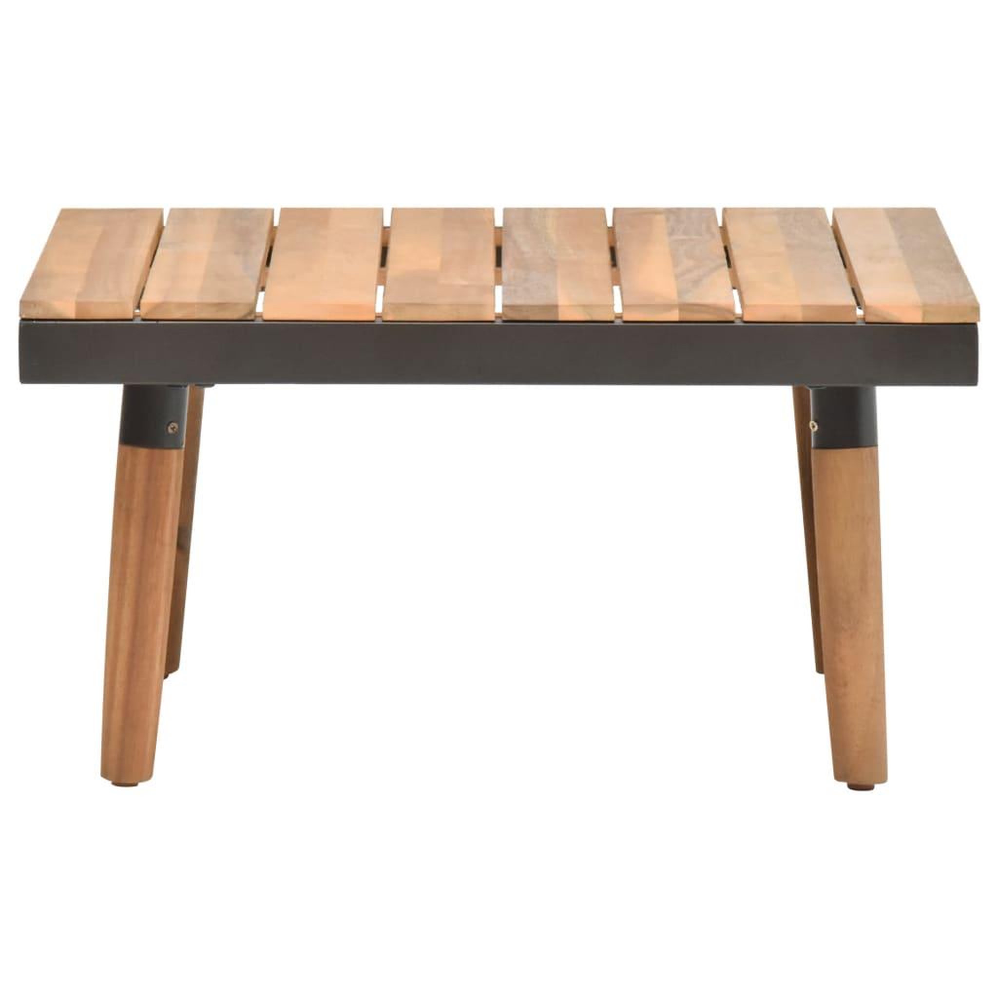 Voir la diapositive 4 : VIDAXL Salon de jardin 4 pcs avec coussins bois d'acacia solide