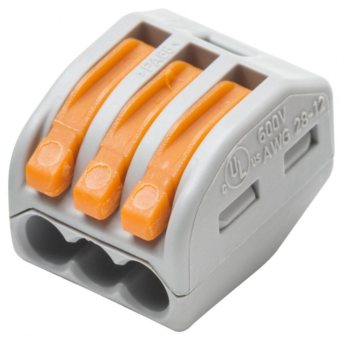 WAGO Lot de 10 bornes WAGO levier 3 fils 4mm²