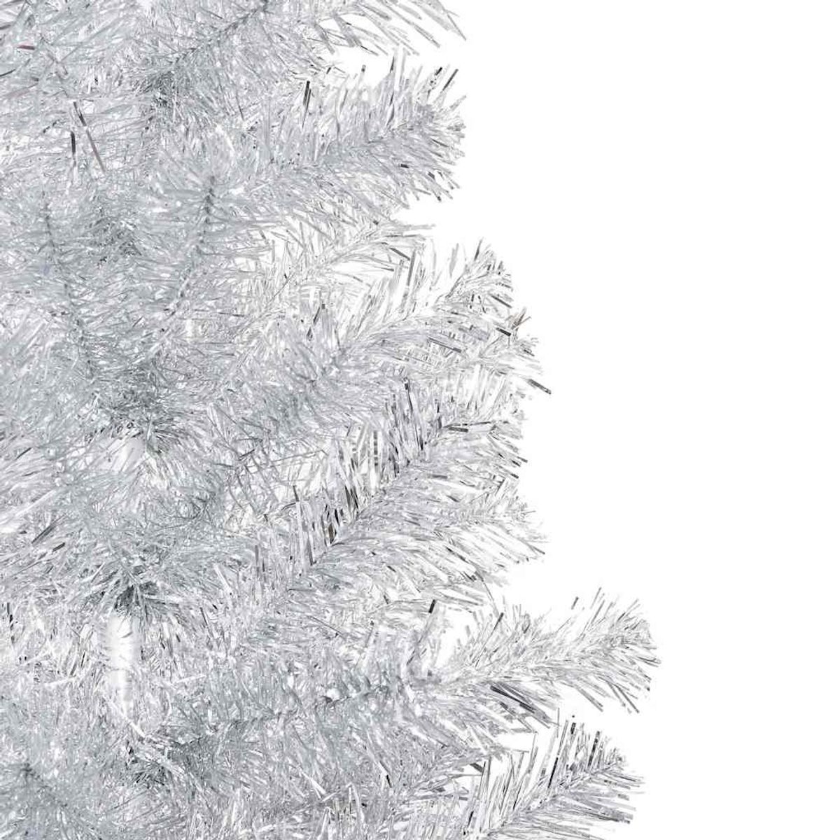 VIDAXL Arbre de Noël artificiel pre-eclaire/boules argente 150 cm PET