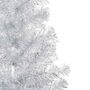 Voir la diapositive 2 : VIDAXL Arbre de Noël artificiel pre-eclaire/boules argente 150 cm PET