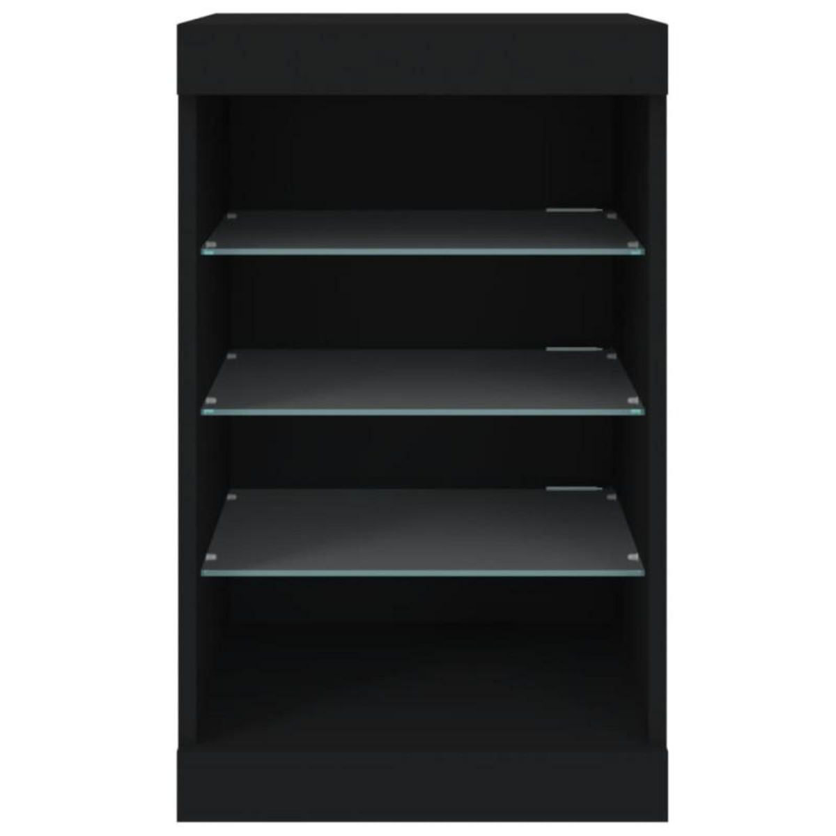 VIDAXL Buffet avec lumières LED noir 41x37x67 cm