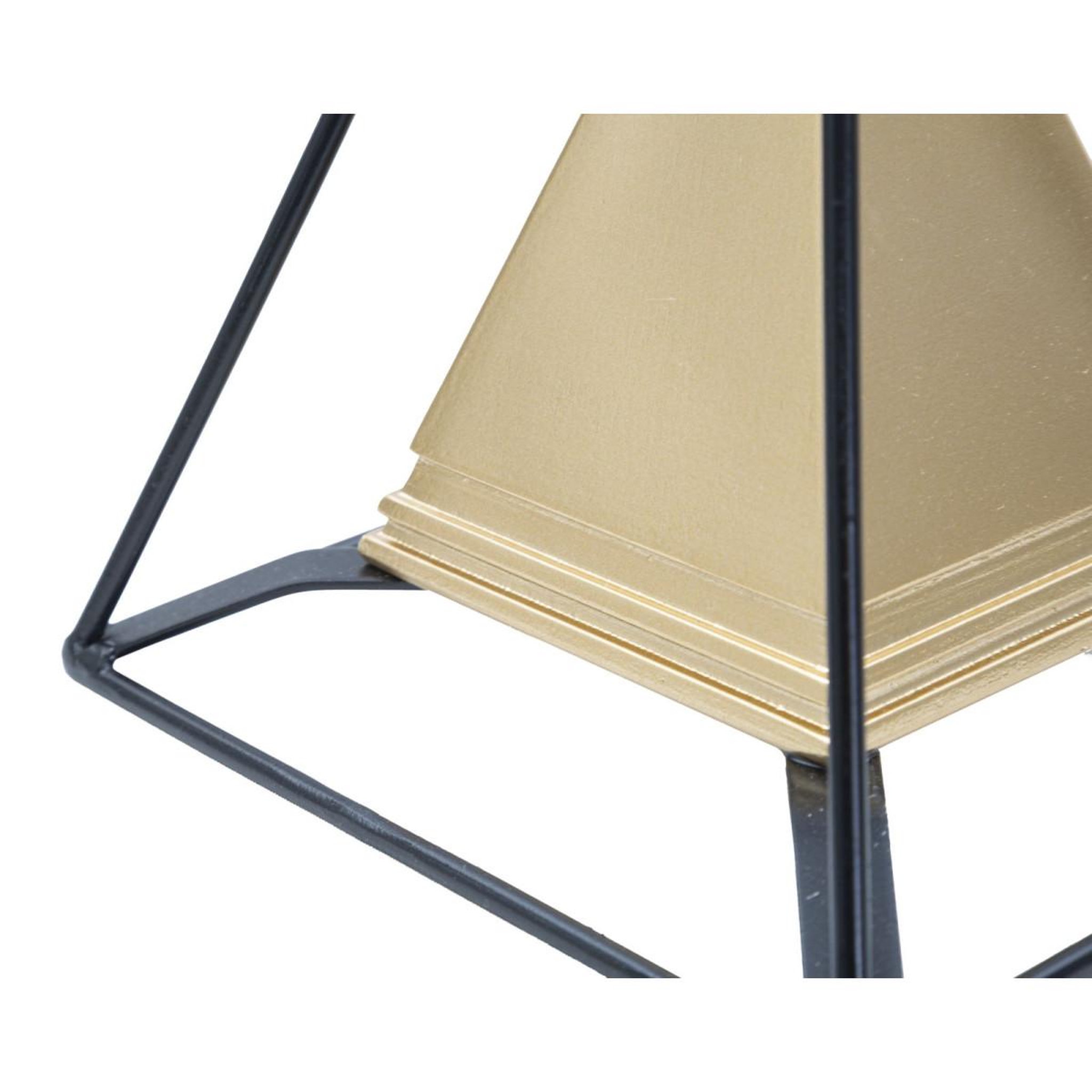 Voir la diapositive 4 : Paris Prix Pyramide déco design  ellios  19cm or