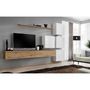 Voir la diapositive 2 : Paris Prix Ensemble Meuble TV  Switch Lamel IX  310cm Naturel & Blanc