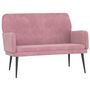 Voir la diapositive 2 : VIDAXL Banc Rose 108x79x79 cm Velours