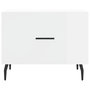 Voir la diapositive 5 : VIDAXL Table basse blanc brillant 50x50x40 cm bois d'ingenierie