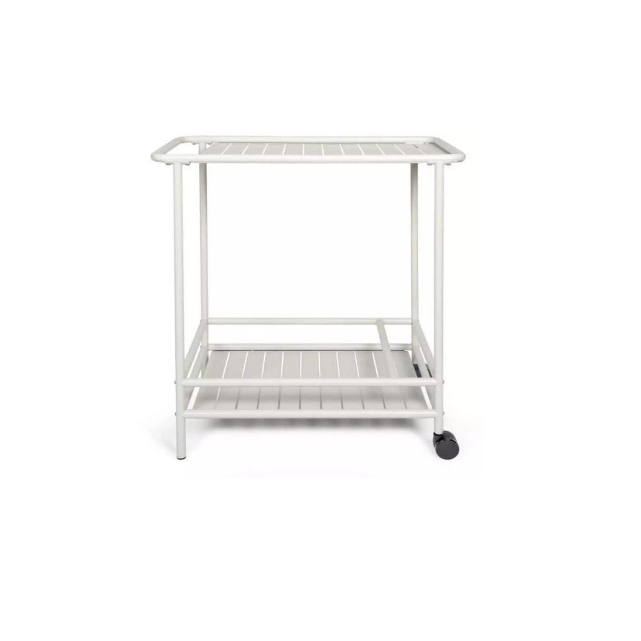 Voir la diapositive 2 : LIVOO Desserte de jardin 61 x 42cm blanc - GS163C