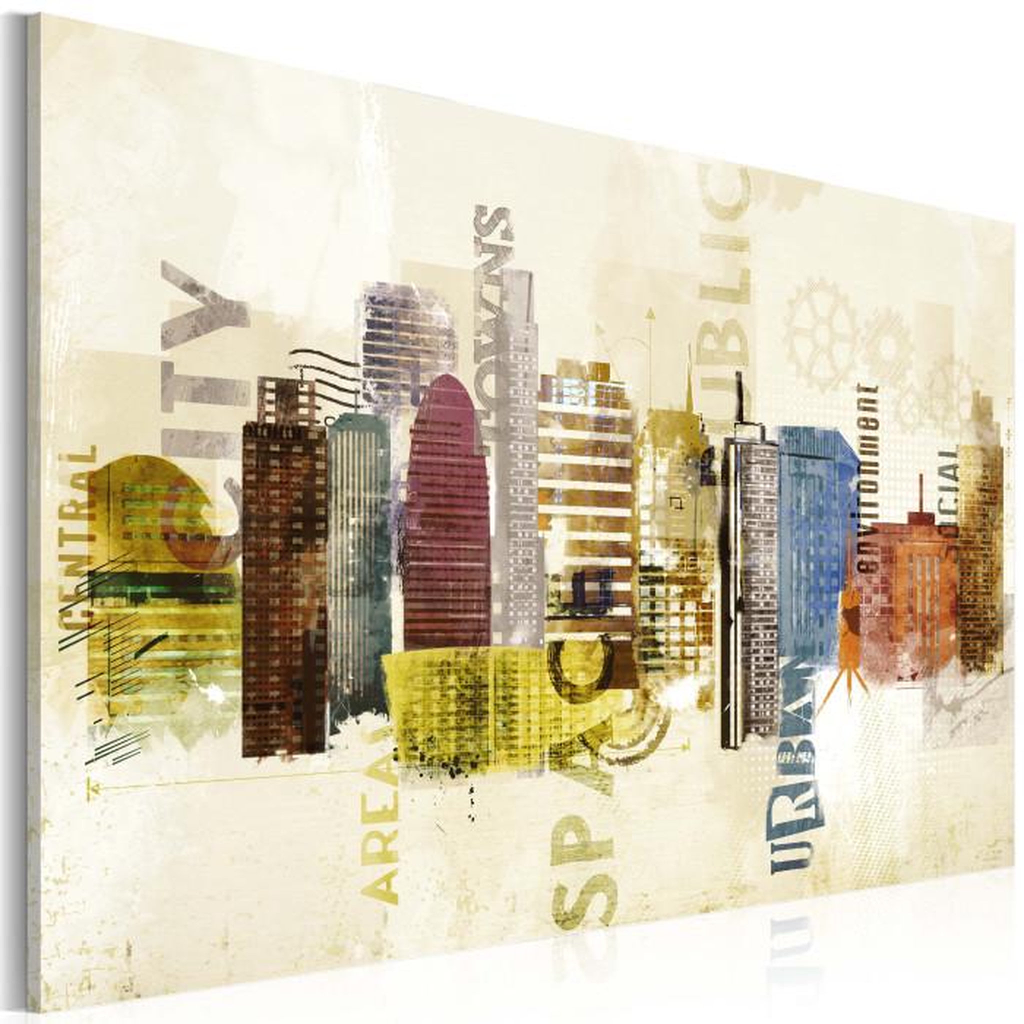 Paris Prix Tableau Imprimé  Urban Design. Coloris disponibles : Multicolore