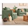 Voir la diapositive 2 : LISA DESIGN Serena - fauteuil déhoussable en velours texturé