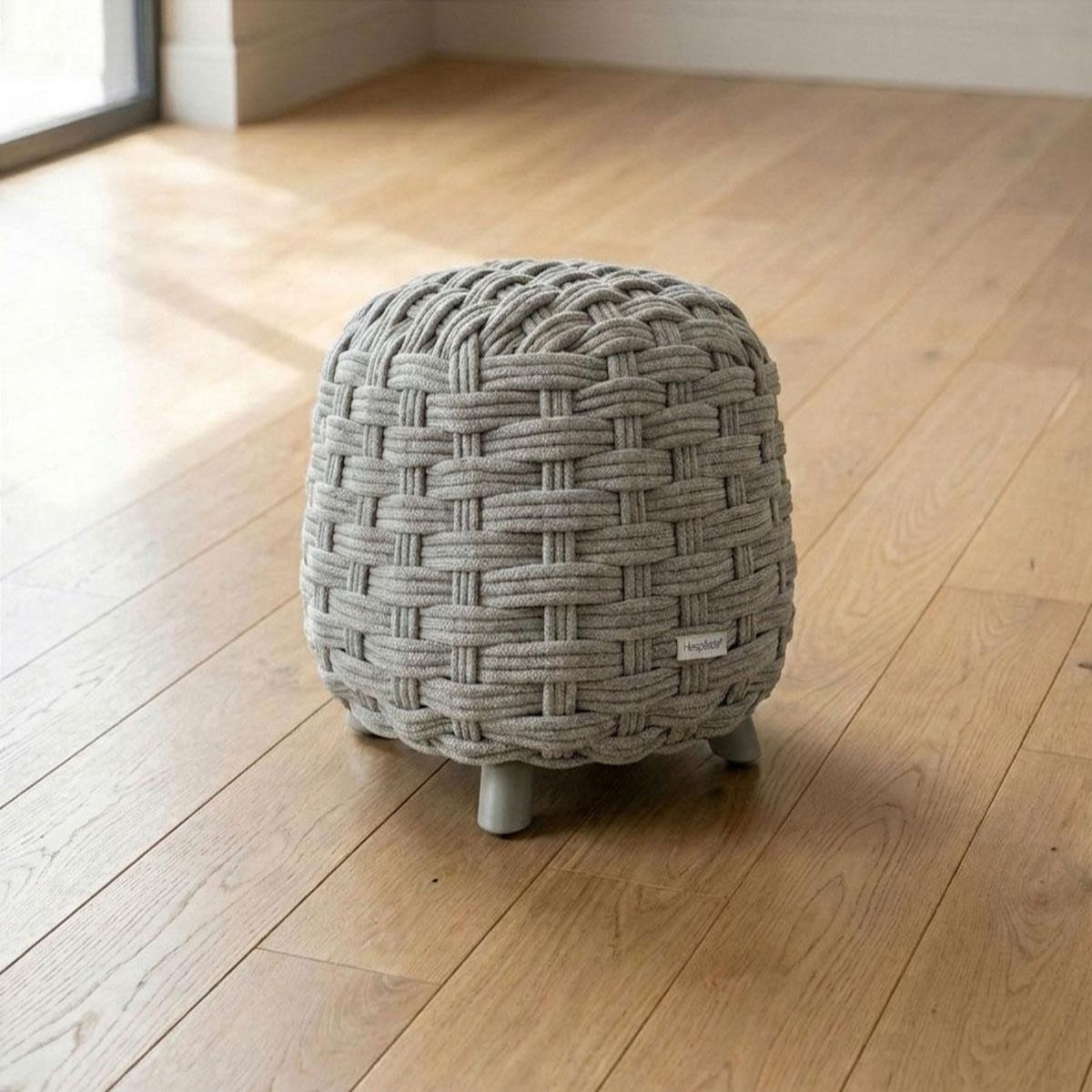 HESPERIDE Pouf de jardin tressé rond OBBAE